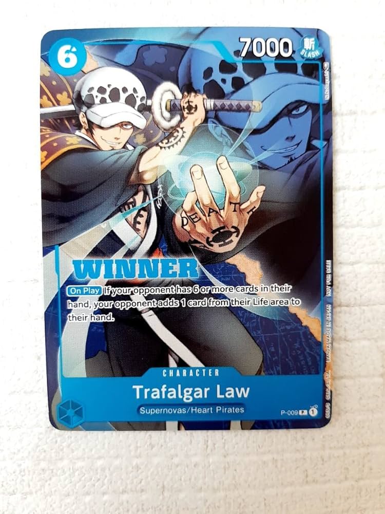 トラファルガー·ロー:フラグシップ優勝景品:ワンピースカード:プロモ ワンピースカード フラッグシップ 優勝プロモ トラファルガー